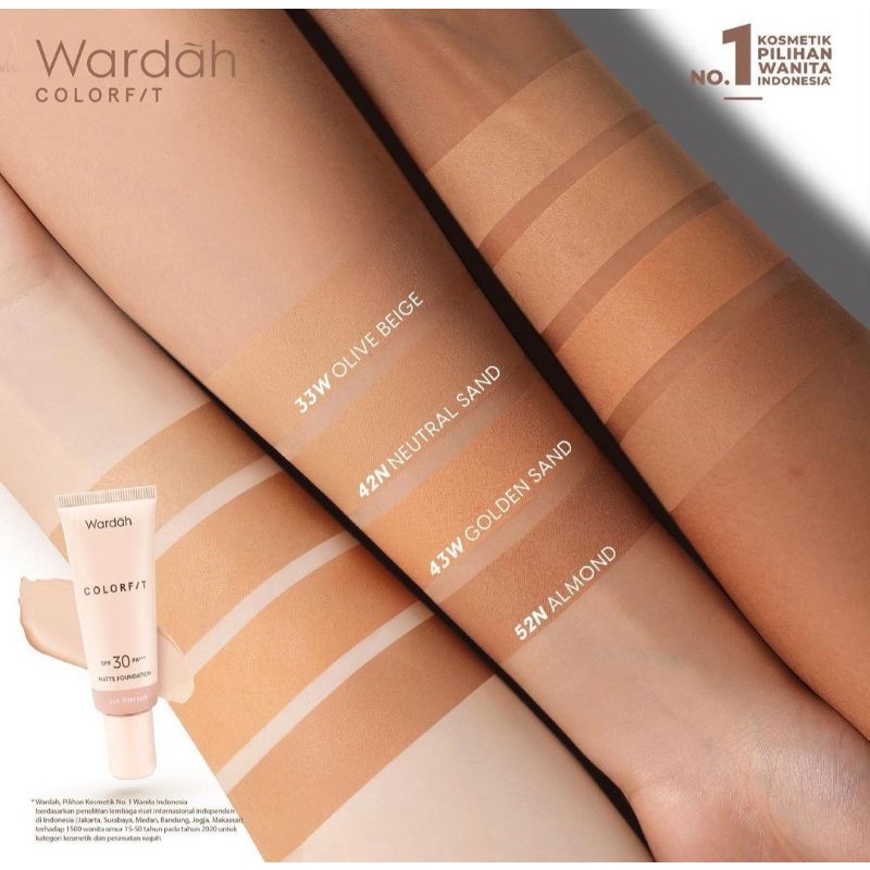 ☀️cahaya acc☀️WARDAH colorfit liquid foundation