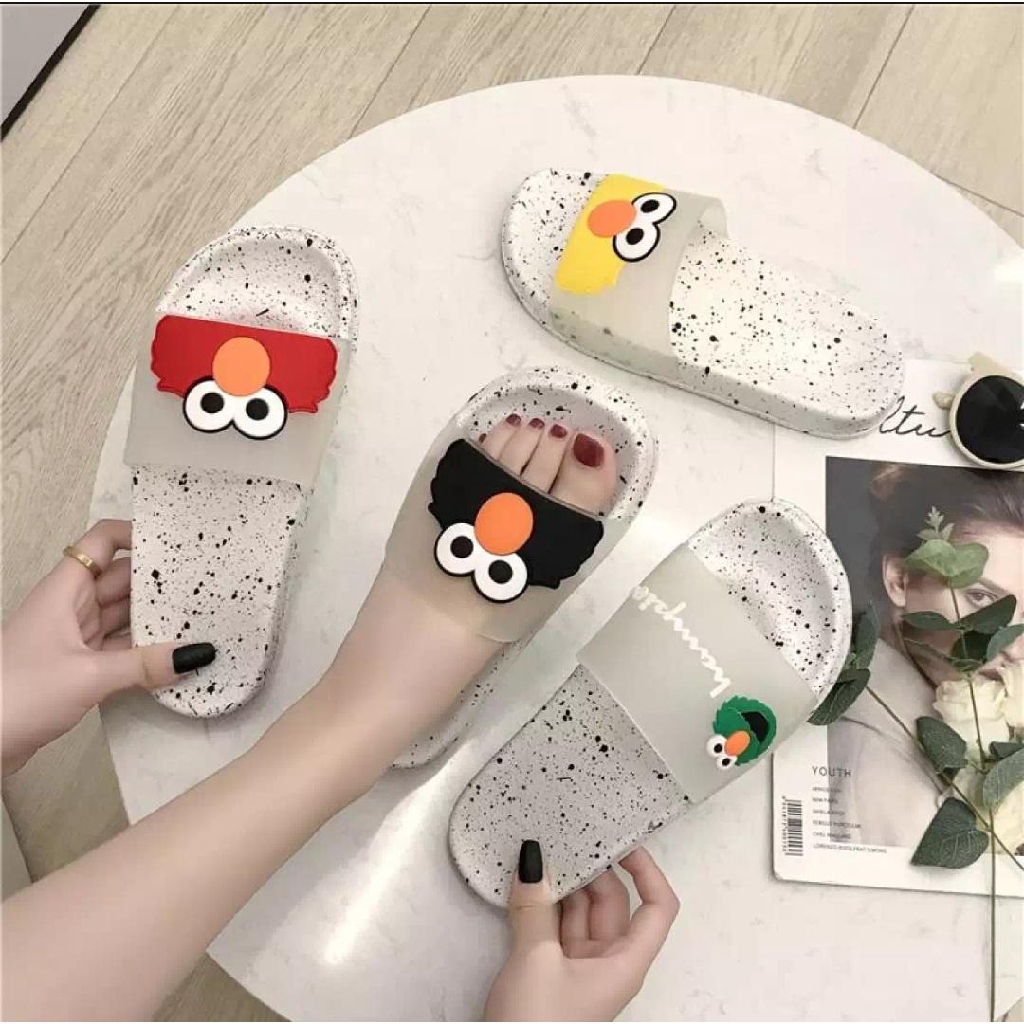  ELMO  Sandal  Sendal Karakter Lucu Wanita 5034 Shopee 