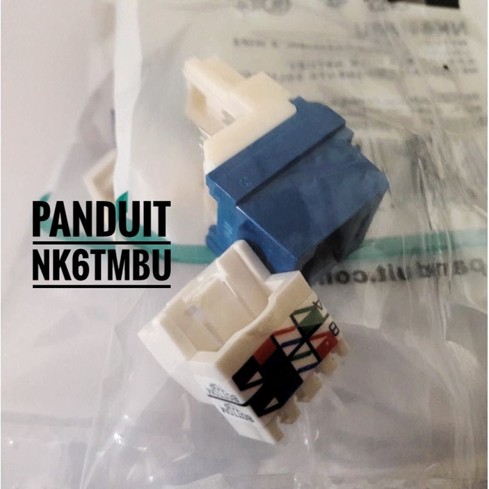 Patch panel Panduit Netkey Loaded CAT6 NKPP24P 24 Port + 24 NK6TMBU