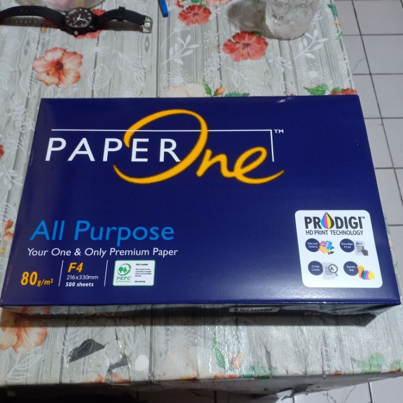 

Kertas HVS F4 85gr PAPER ONE / Kertas Print Fotocopy