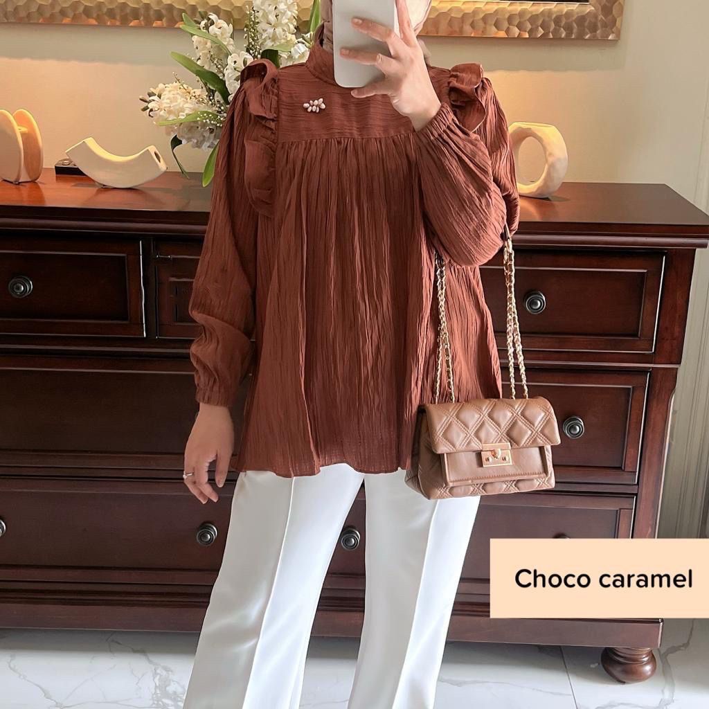 1KG MUAT 5PCS | VALLEY BLOUSE RUFFLE AIRFLOW CRINKLE HITS OOTD SELEBGRAM FASHION GROSIR WANITA TERMURAH