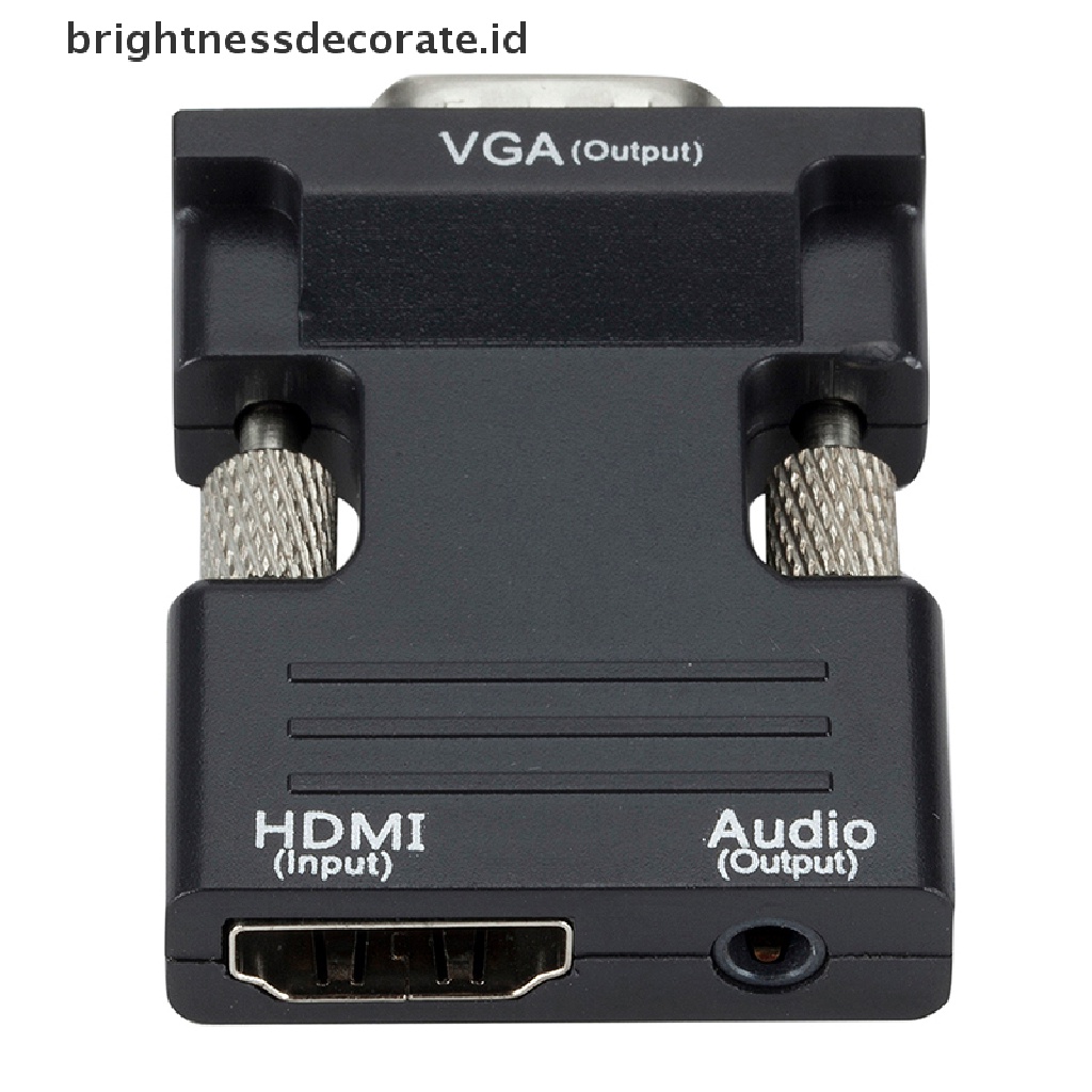 Adaptor Konverter Hdmi Female Ke Vga Male Support Sinyal 1080p