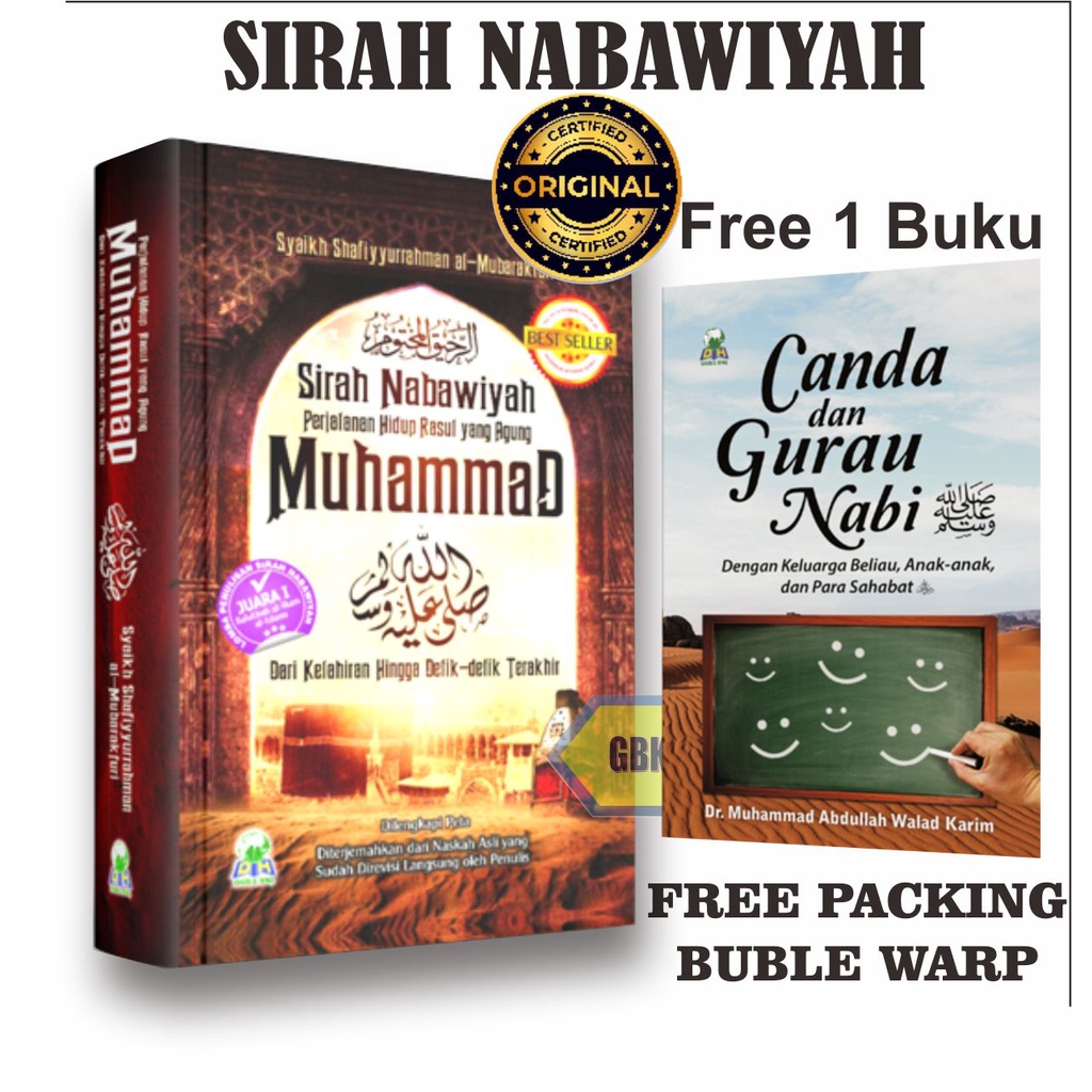 Sirah Nabawiyah Perjalanan Hidup Rasul yang Agung - Darul Haq (Free 1 buku canda dan gurau nabi)