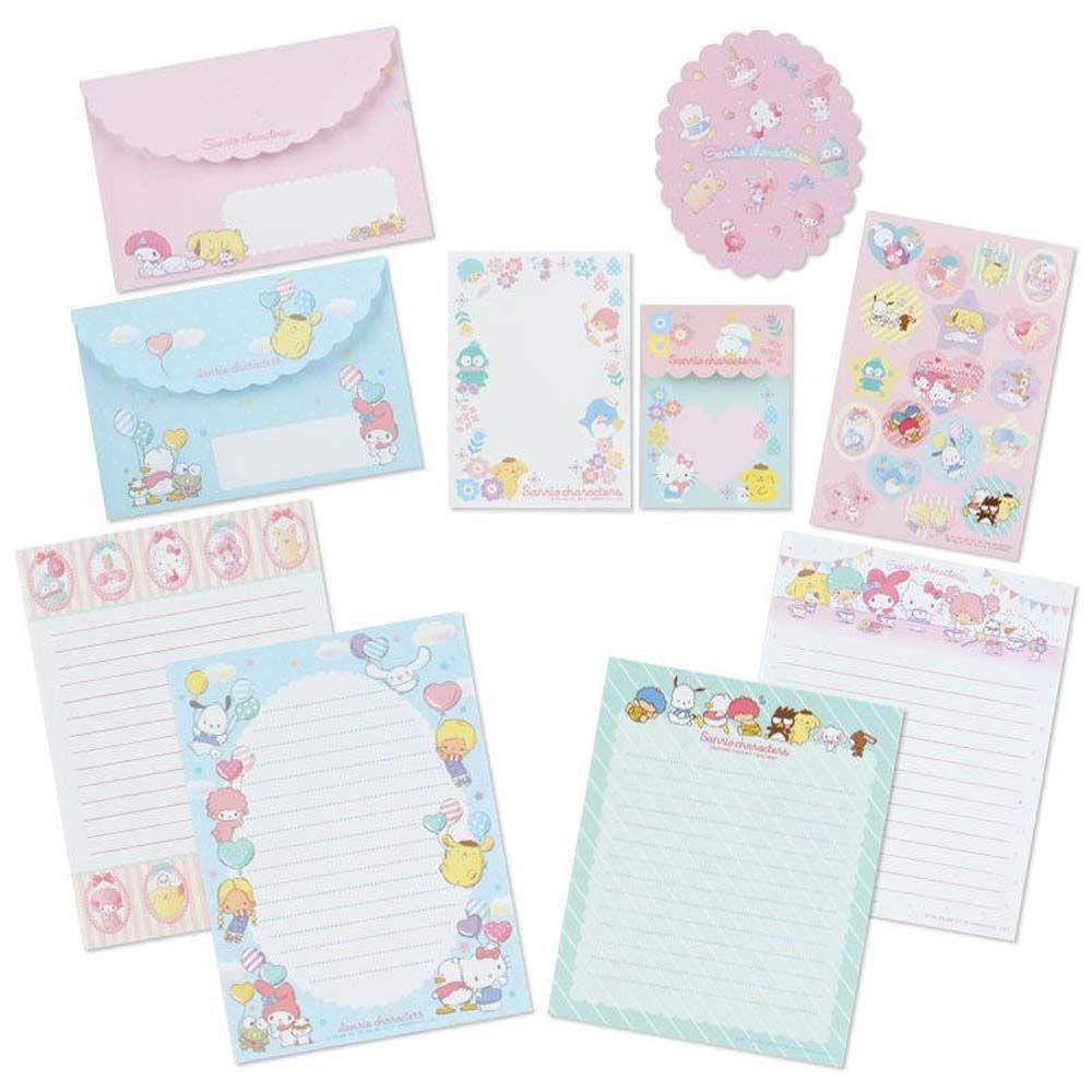 Nickolas1 Kuromi Letter Pad DIY Kawaii Kartu Ucapan My Melody Undangan Alat Tulis Kartun Amplop