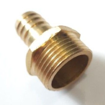 Nepel Selang 1/2&quot; × 5/8&quot; KUNINGAN / Hose Nipple Drat Luar