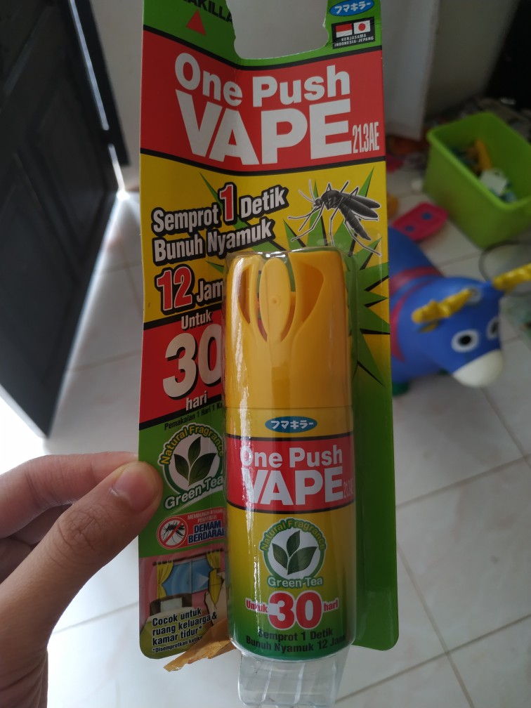 Fumakilla One Push Vape 30hari/green Tea