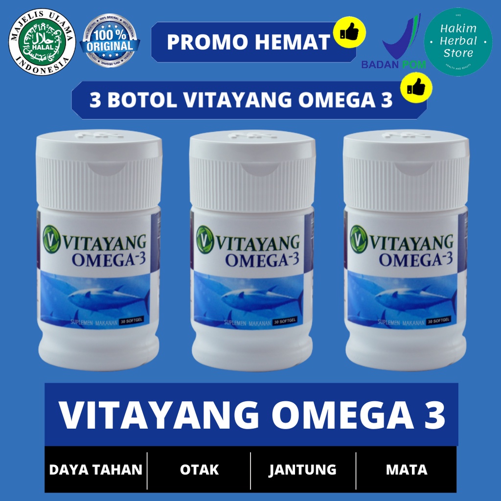 Vitayang Omega 3 Minyak Ikan Suplemen Anak & Dewasa