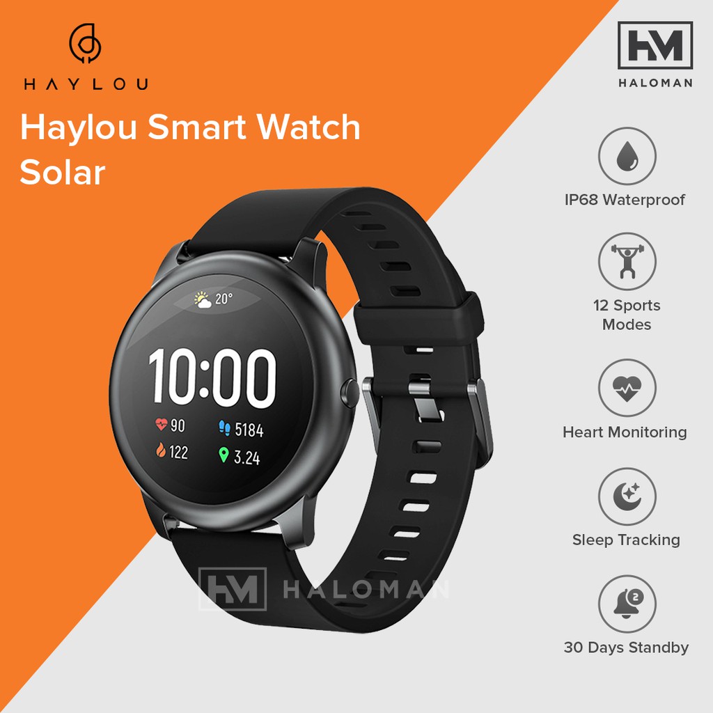 Jual HAYLOU LS05 Solar TFT Touch Screen Smartwatch IP68 English Vers