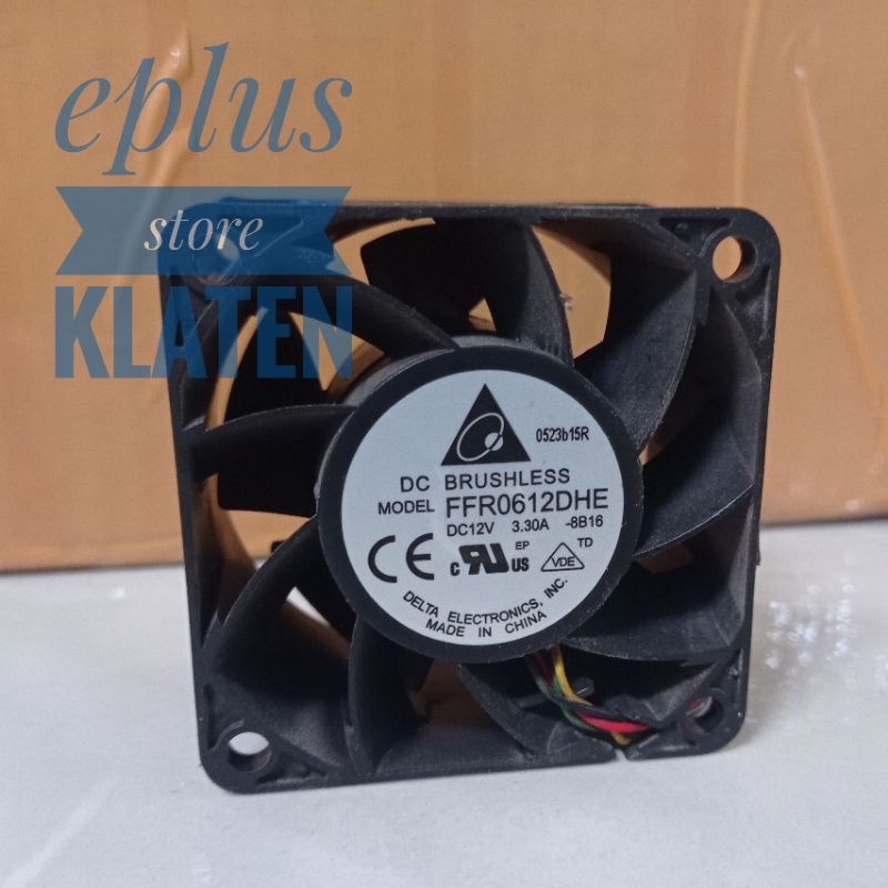 kipas dc brushlees delta 12v 6cm 3.30A 15000rpm 6x6cm super kencang