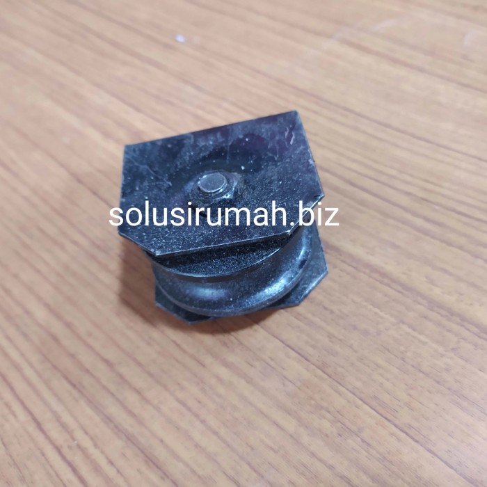 RODA PAGAR BESI RODA COR BUBUT 6CM 6 CM BESI REL PAGAR TANGGA ALAT - u besi beton