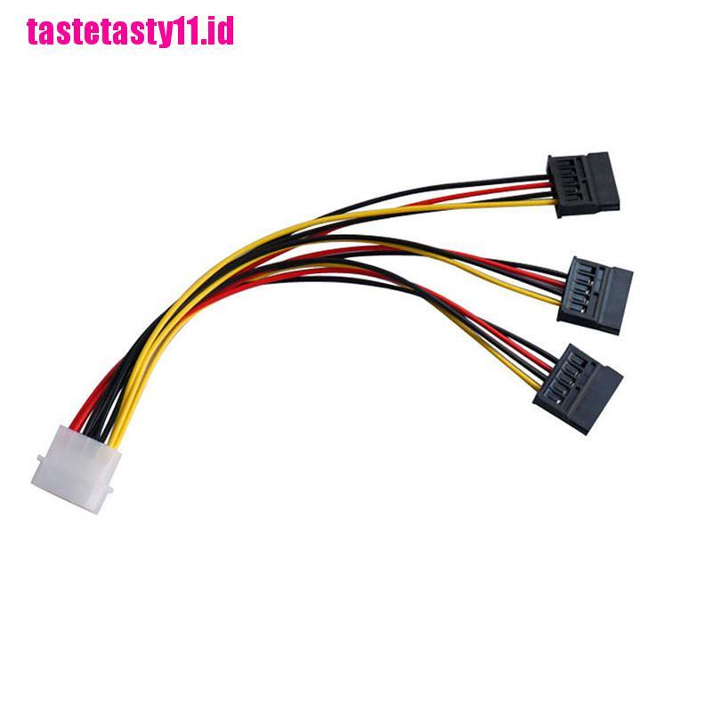 Kabel Power Splitter 4 pin IDE Molex Ke 3 Serial ATA SATA