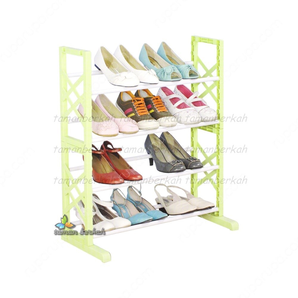 Krisbow Rak Sepatu 4 Susun Shoe Rack White Cw1008 A2 Shopee Indonesia