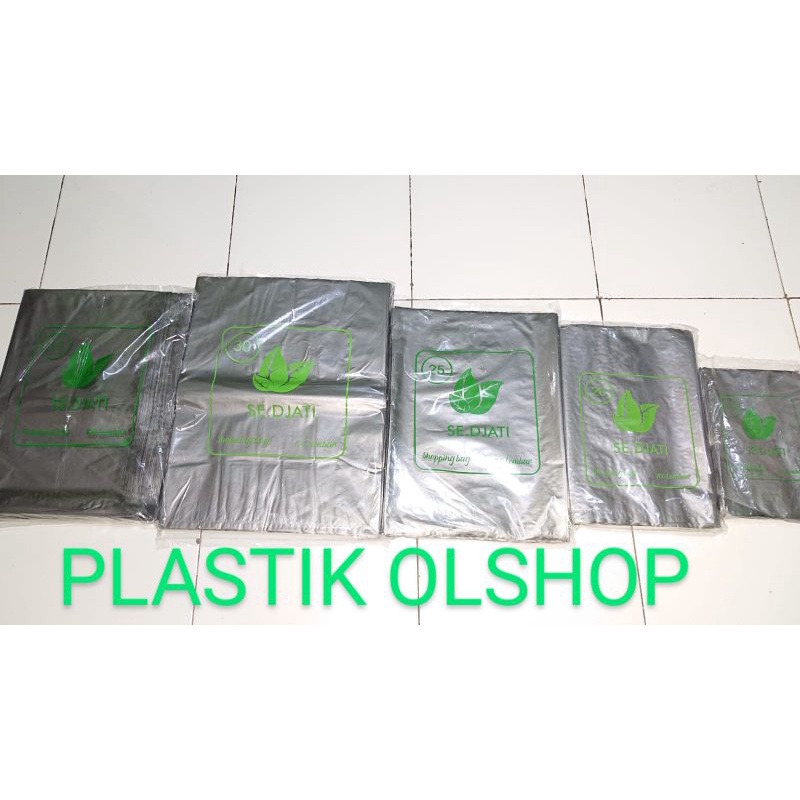 PLASTIK OLSHOP ( 100pcs ) ukuran NO. 25 PANJANG 35cm X LEBAR 25cm HITAM DAN SILVER