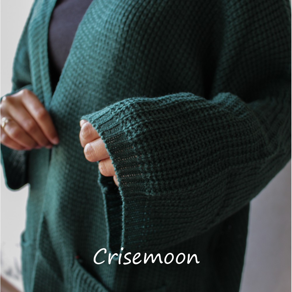 (REALPICT)Kardigan Oversize Rajut Wanita-5