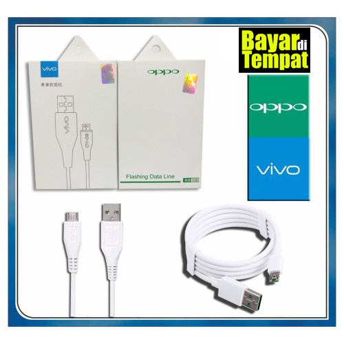 Kabel Data OPPO / VIVO CY-09 PACK DUS original 100% FAST CHARGING / Kabel Charger Oppo Vivo