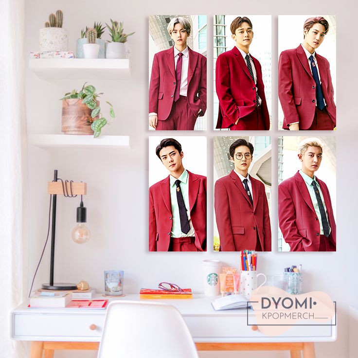 POSTER KAYU EXO, HIASAN DINDING KPOP, POSTER KAYU KPOP, DEKORASI RUANGAN EXO, DEKORASI KAMAR KPOP