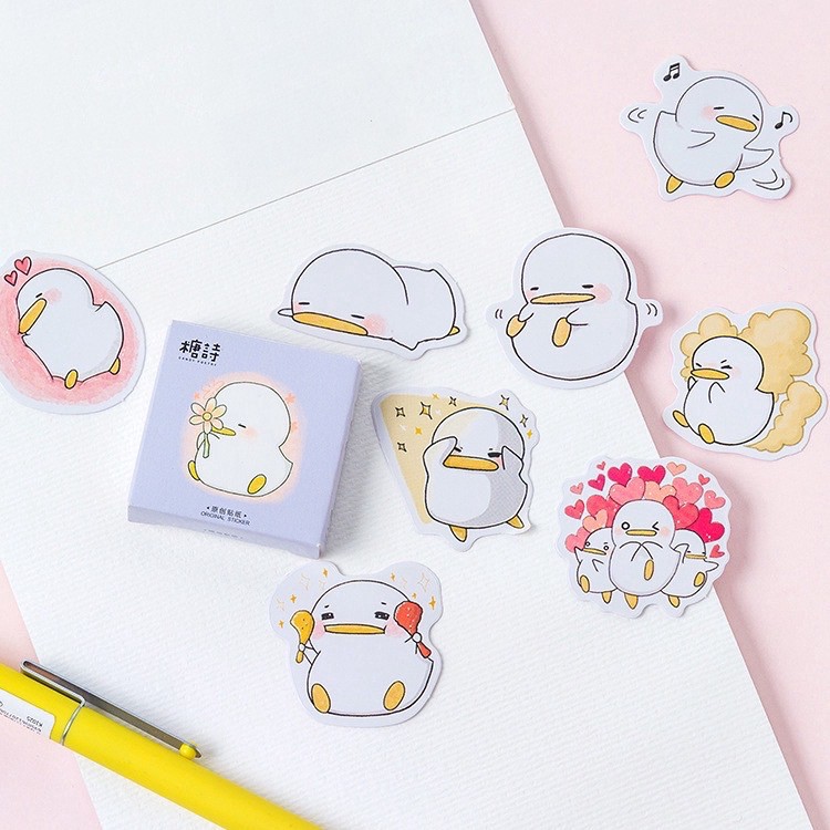 

45pcs Sticker Kawaii Duck for Decoration Scrapbook Journal