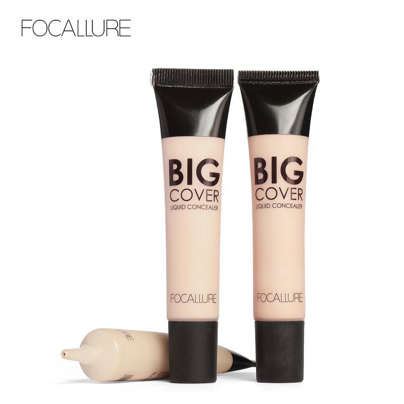 FOCALLURE Flawless Liquid Concealer Cover Cream 4 Colors (100% Original, BPOM Certified)