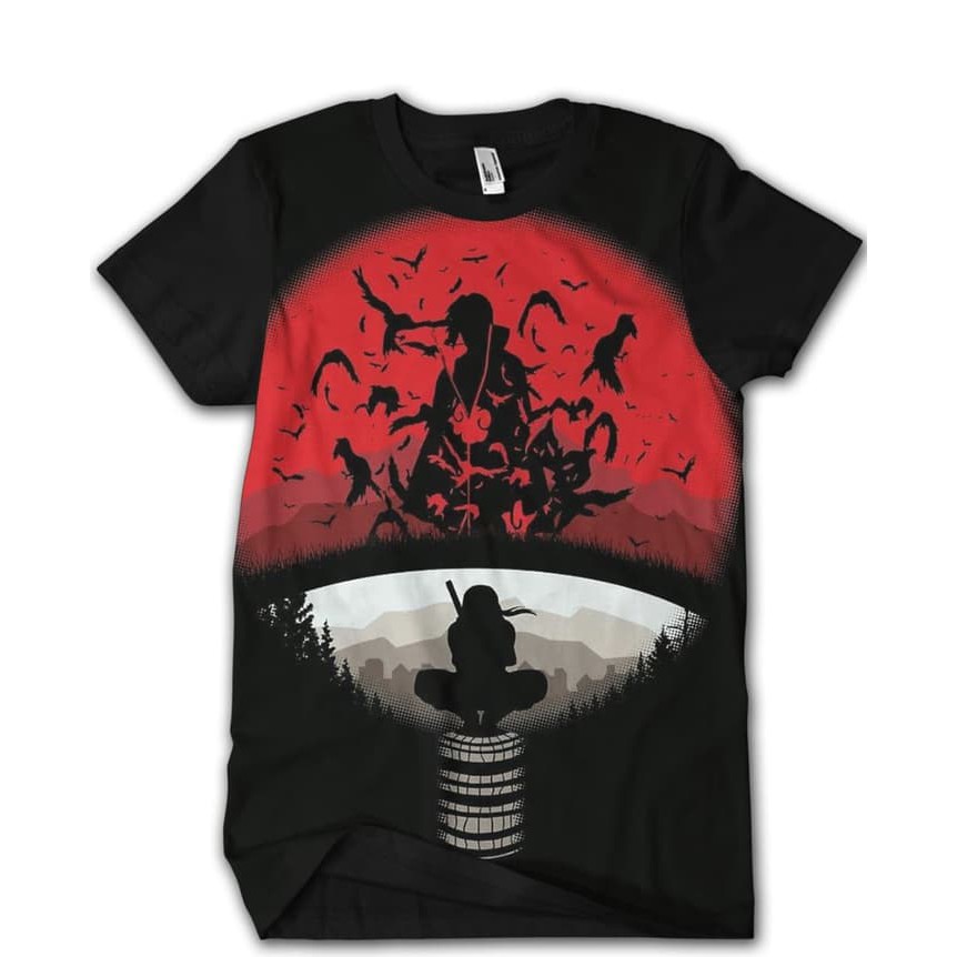 PROMO Kaos 3D Anime Itachi Uchiha Shadow