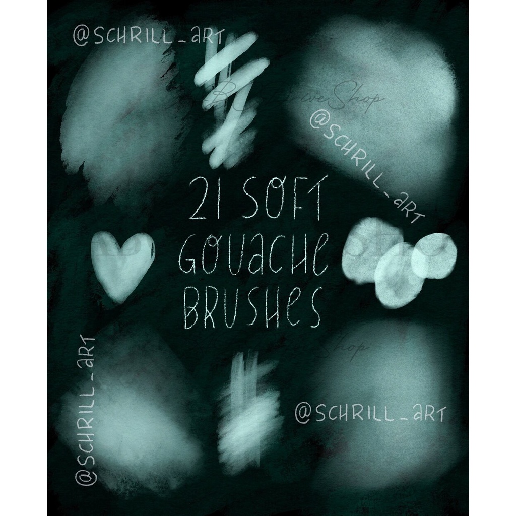 Procreate Brush - Gorgeous Gouache Brushset for Procreate