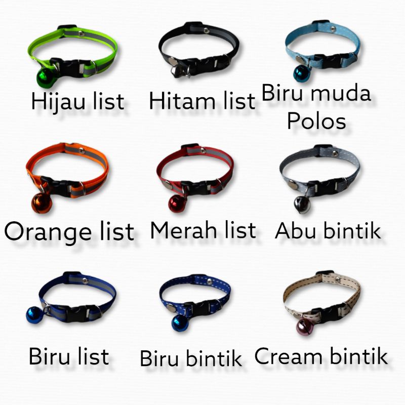 Kalung Kucing/Kalung Anjing / Kalung Kucing Dan Anjing Berlonceng bahan lembut