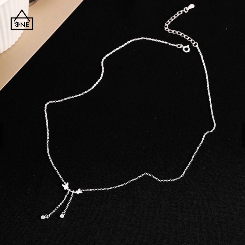 [✅READY STOCK] 1 Pcs Kalung Wanita Liontin Kupu-kupu Temperamen Klavikula Rantai Aksesoris Perhiasan Women