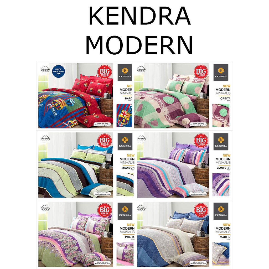 Sprei KENDRA 180x200 / 160X200 FLORIN BARCA ORBITA THALIA MAROKO US ARMY bola - QUEEN 160 180 KING