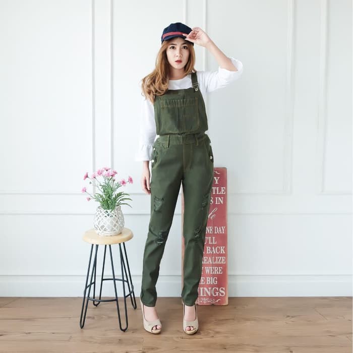 [Jamsuit jeans RO]Jumpsuit wanita Jeans varian warna