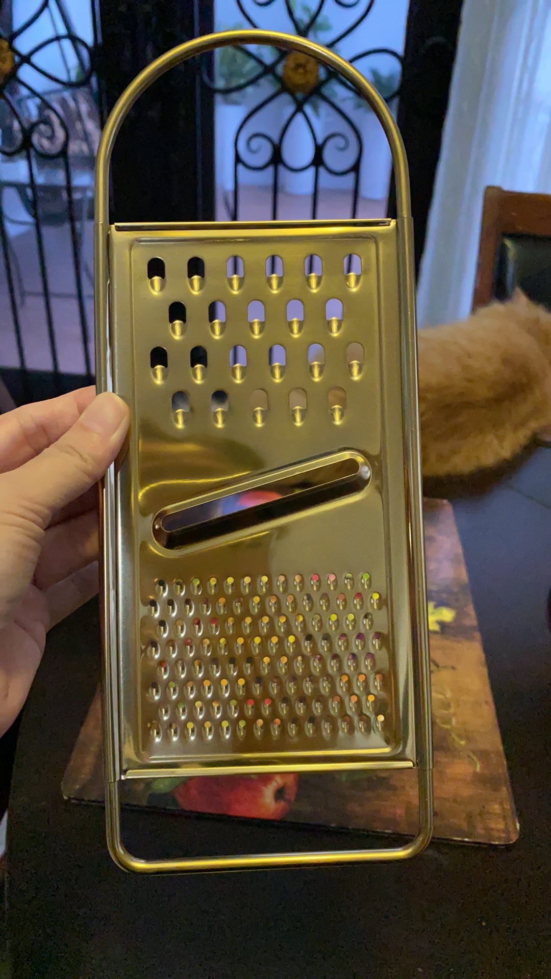 Parutan Keju Emas Silver Stainless Serbaguna / Alat Masak Dapur Cheese Grater Gold Silver Import