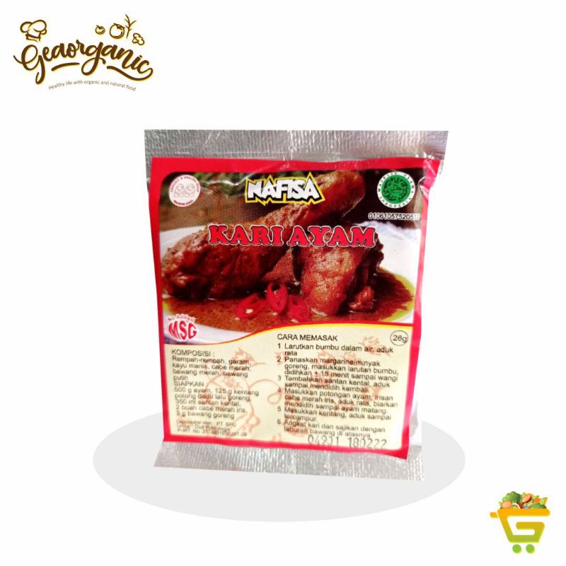

Nafisa Bumbu Instant Kari Ayam 26gr
