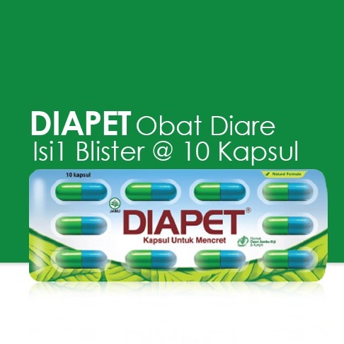 DIAPET OBAT DIARE MENCRET PER STRIP ISI 10 KAPSUL