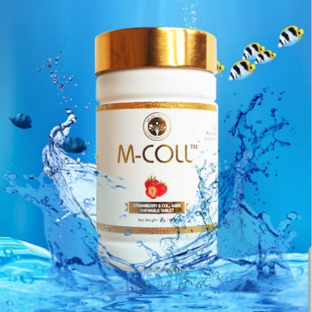 M Coll collagen candy / permen kolagen isi 60 butir