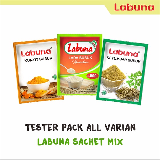 

Labuna Tester Pack All Varian (Lada, Ketumbar, Kunyit, Bawang Putih)