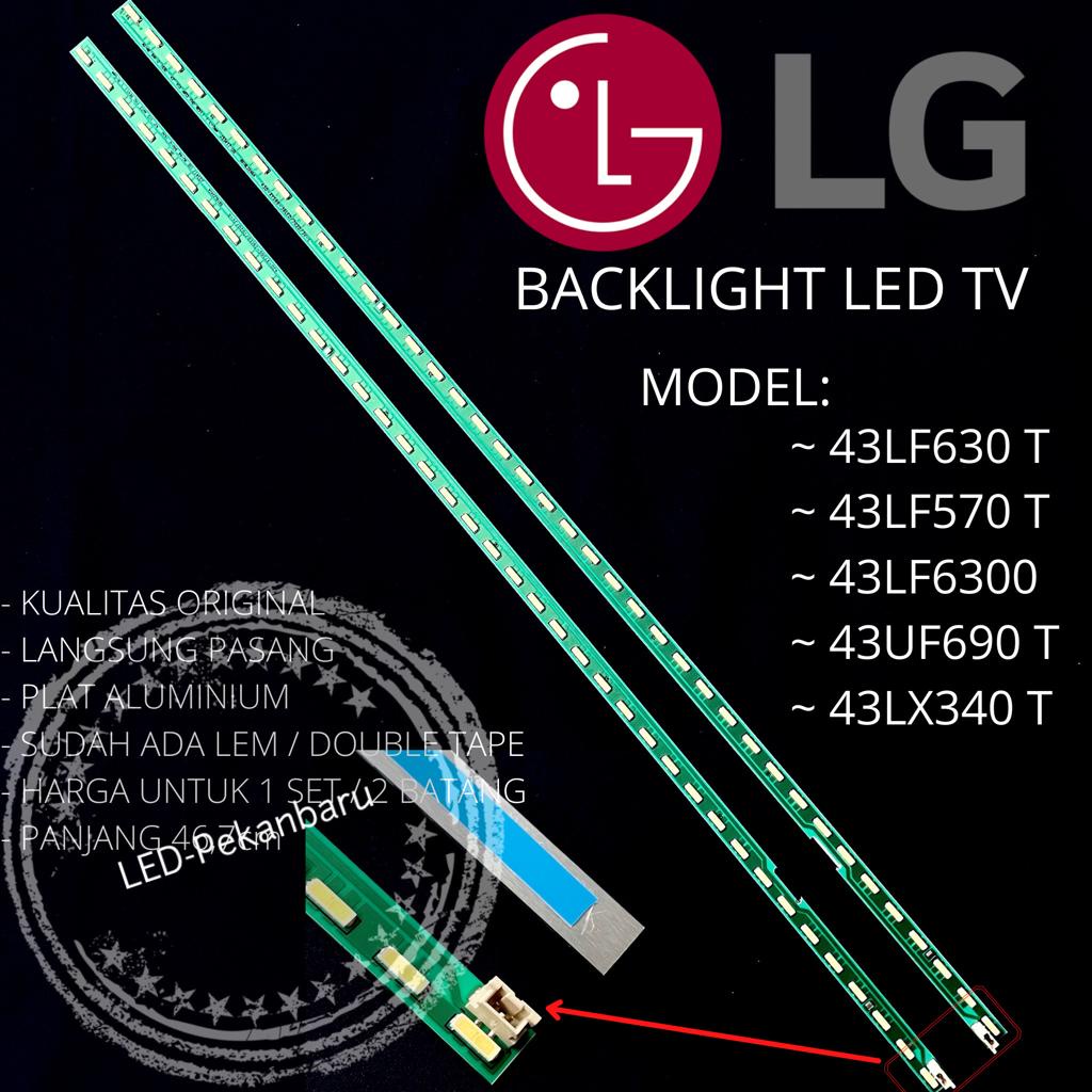 BACKLIGHT LED TV LG 43 INC 43LF570T 43LF570 43UF690T 43LX340T 43LX340 LAMPU BL