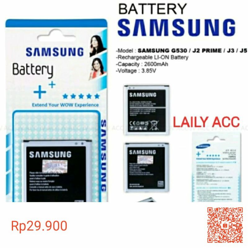 BATERAI SAMSUNG TIPE J2PREM/G530/J3  J2 Pro bateraey Batre