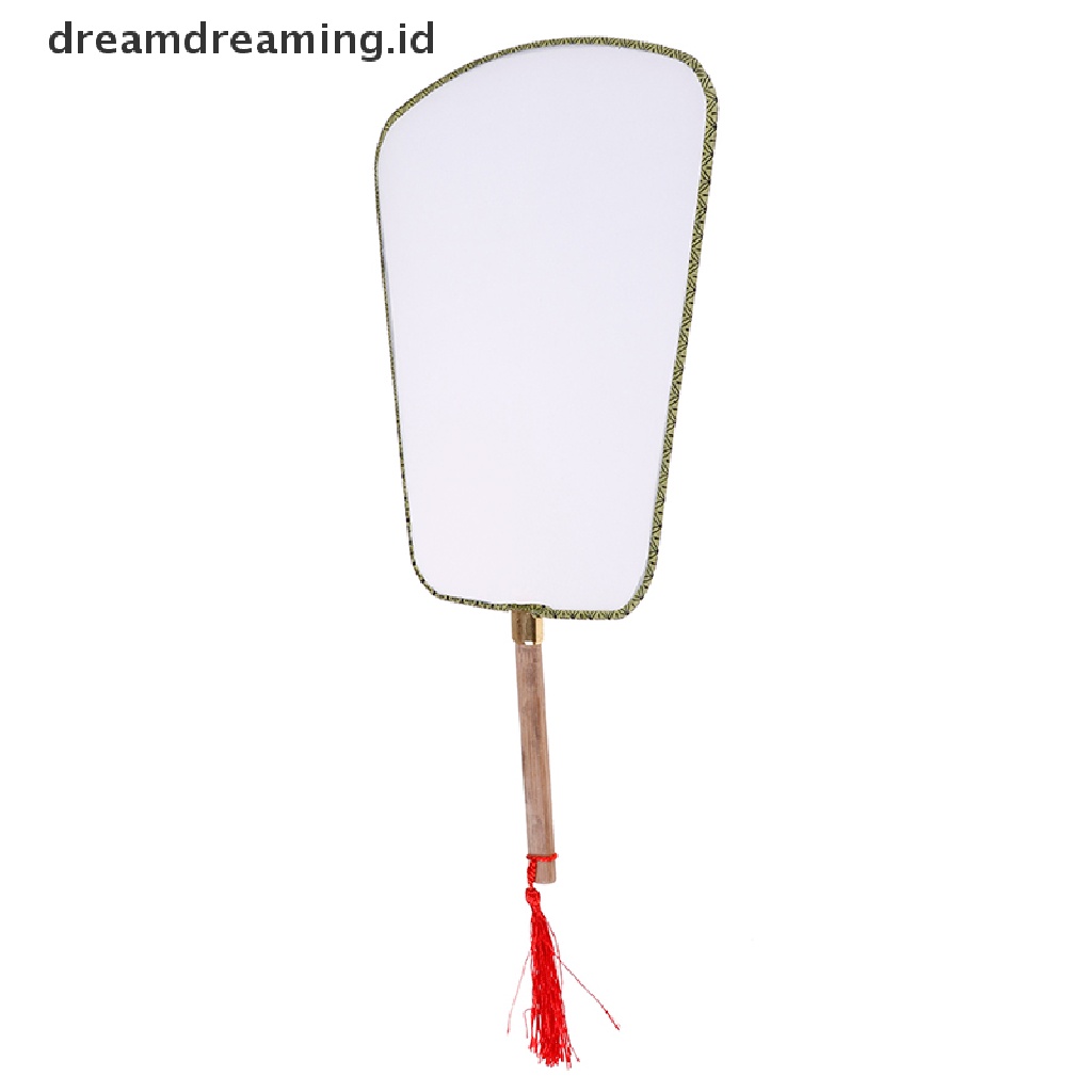 Dreamdreaming.id Kipas Tangan Gong Kosong Diy Warna Putih