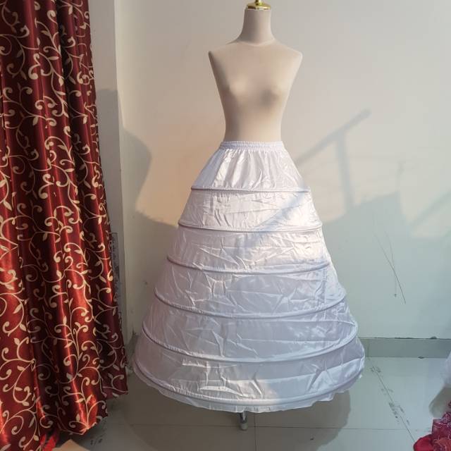 PLAT GRADE A Peticot Peticoat Pengembang Gaun Kawat GOWN Ring 6 PETIKUT BARBIE Quality 1 Petticoat