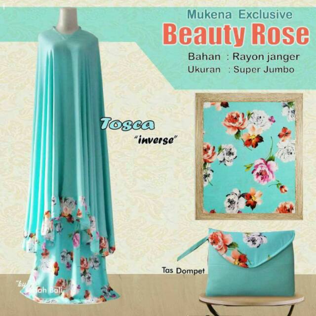 Exclusive beauty rose mukena