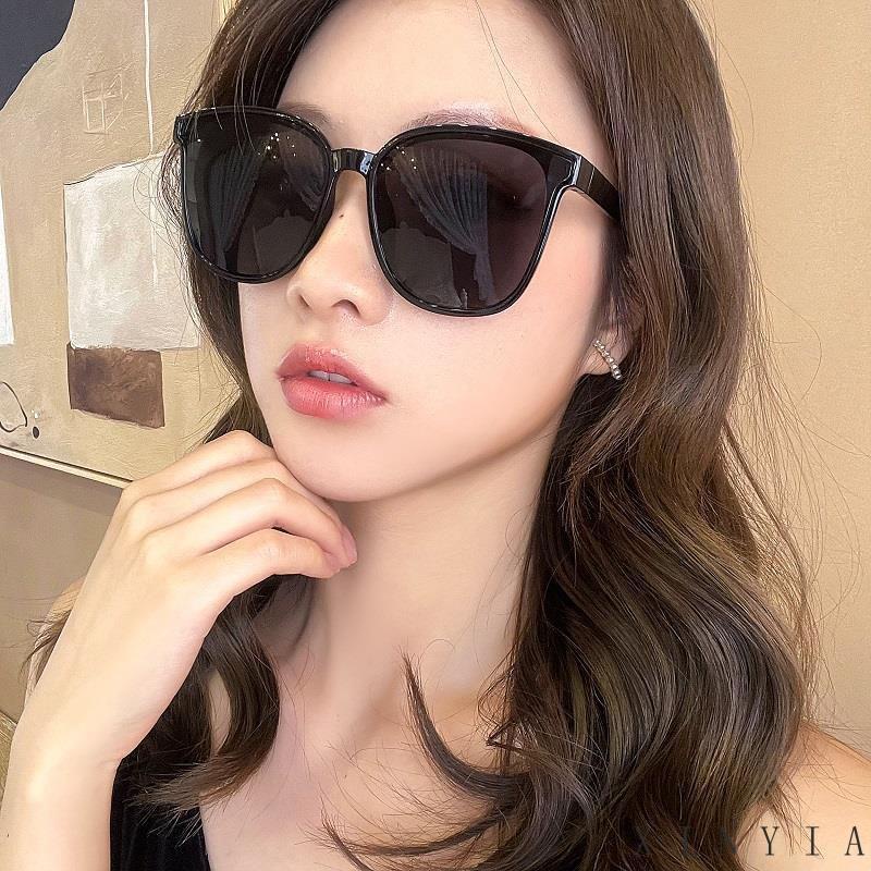 Kacamata Hitam Pelindung UV400 Bingkai Persegi Untuk Pria Dan Wanita