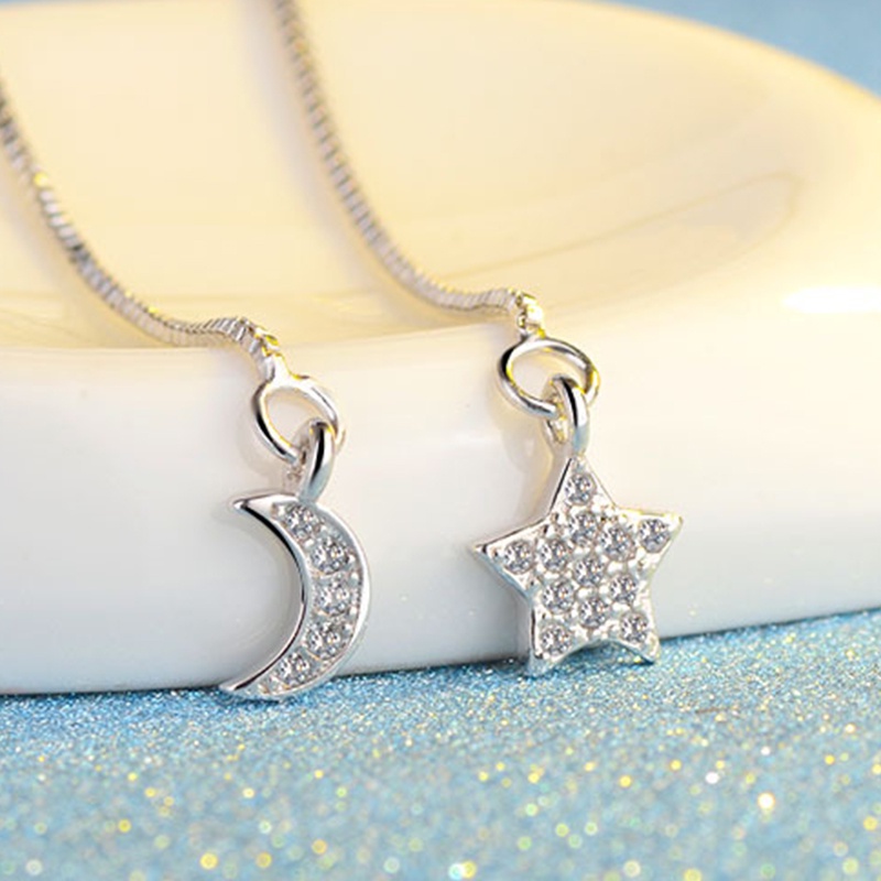 Anting Bentuk Lingkaran Geometris Butterfly Moon Star Gaya Korea Untuk Wanita