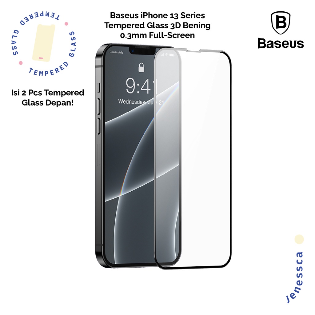 Baseus iPhone 13 Mini/13/Pro/13 Pro Max Tempered Glass 3D 0.3mm