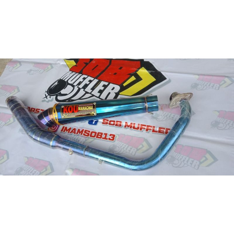 knalpot kou mahachai fullblue vixion old dan vixion new