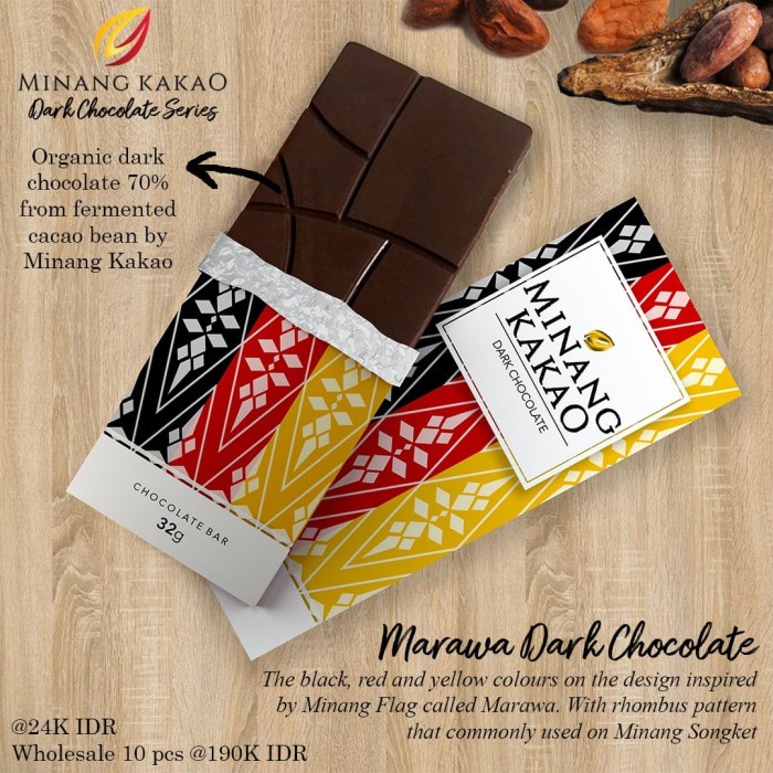 

COKELAT- ORGANIC DARK CHOCOLATE - MARAWA SERIES -COKELAT.