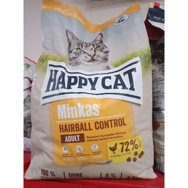 Makanan Kucing - Happycat minkas hairball control 10kg {GOSEND}