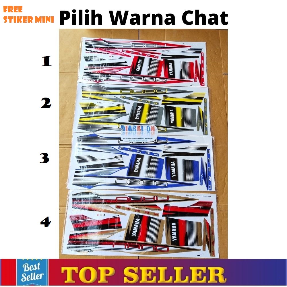 Striping Stiker Variasi Motor Yamaha Spark Nano - New Vega R Murah