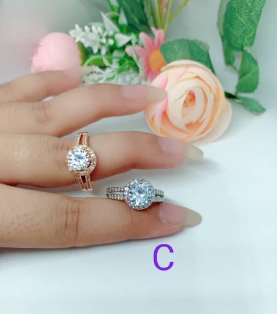 Cincin motif 003,,mata warna A- C