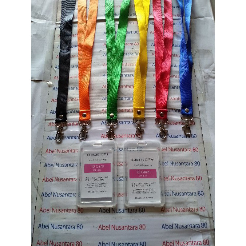 

Tali id card 2cm paket Casing id card tutup bening