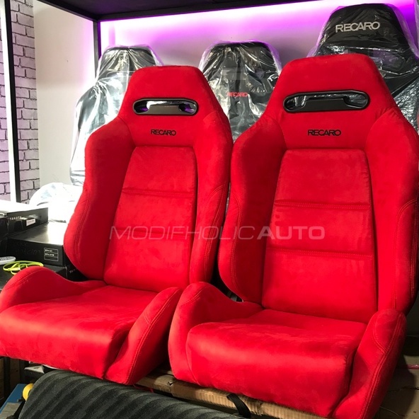 JOK RACING RECARO SR3 MERAH SUEDE UNIVERSAL
