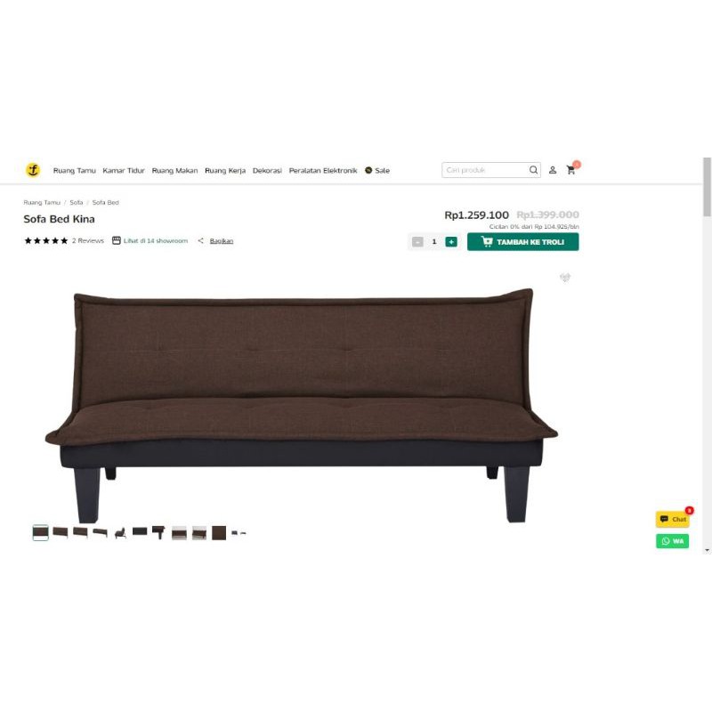 KINA SOFA BED FABELIO