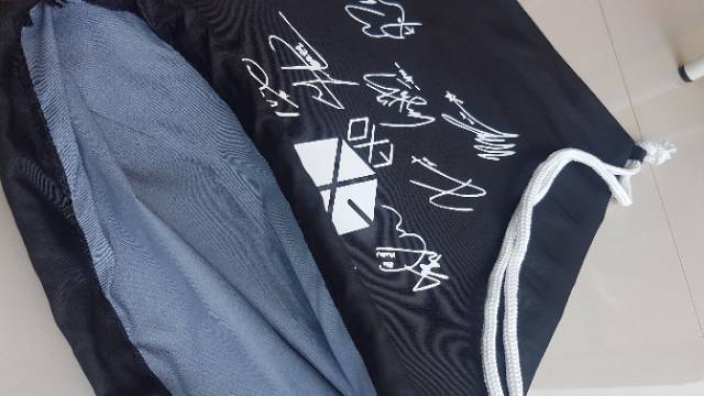 EXO tas serut exo ransel string b55ag kpop signature